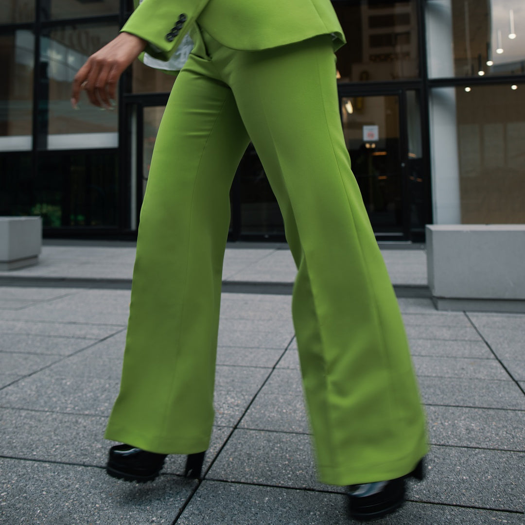 Zahya Trousers Pistachio Green Dress Pants